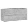 vidaXL Wastafelkast 100x38,5x45 cm bewerkt hout betongrijs