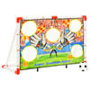 vidaXL Voetbaldoelenset met doelmuur 120x51x77,5 cm