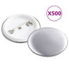 vidaXL Buttononderdelen 500 st 37 mm