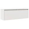 vidaXL Wandkast 100x30x35 cm massief grenenhout wit