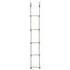 vidaXL Ladder met 5 sporten 210 cm massief grenenhout