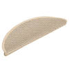 vidaXL Trapmatten zelfklevend 15 st sisal-look 56x17x3 cm berber