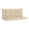 vidaXL Tuinbankkussen 120x(50+50)x7 cm oxford stof beige