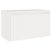 vidaXL Wandkast 60x30x35 cm massief grenenhout wit