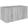 vidaXL Hangkast 80x39x40 cm bewerkt hout grijs sonoma eikenkleurig