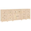 vidaXL Dressoir 230x35x80 cm massief grenenhout