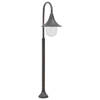 vidaXL Paalverlichting tuin E27 120 cm aluminium brons