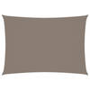 vidaXL Zonnescherm rechthoekig 2,5x4 m oxford stof taupe