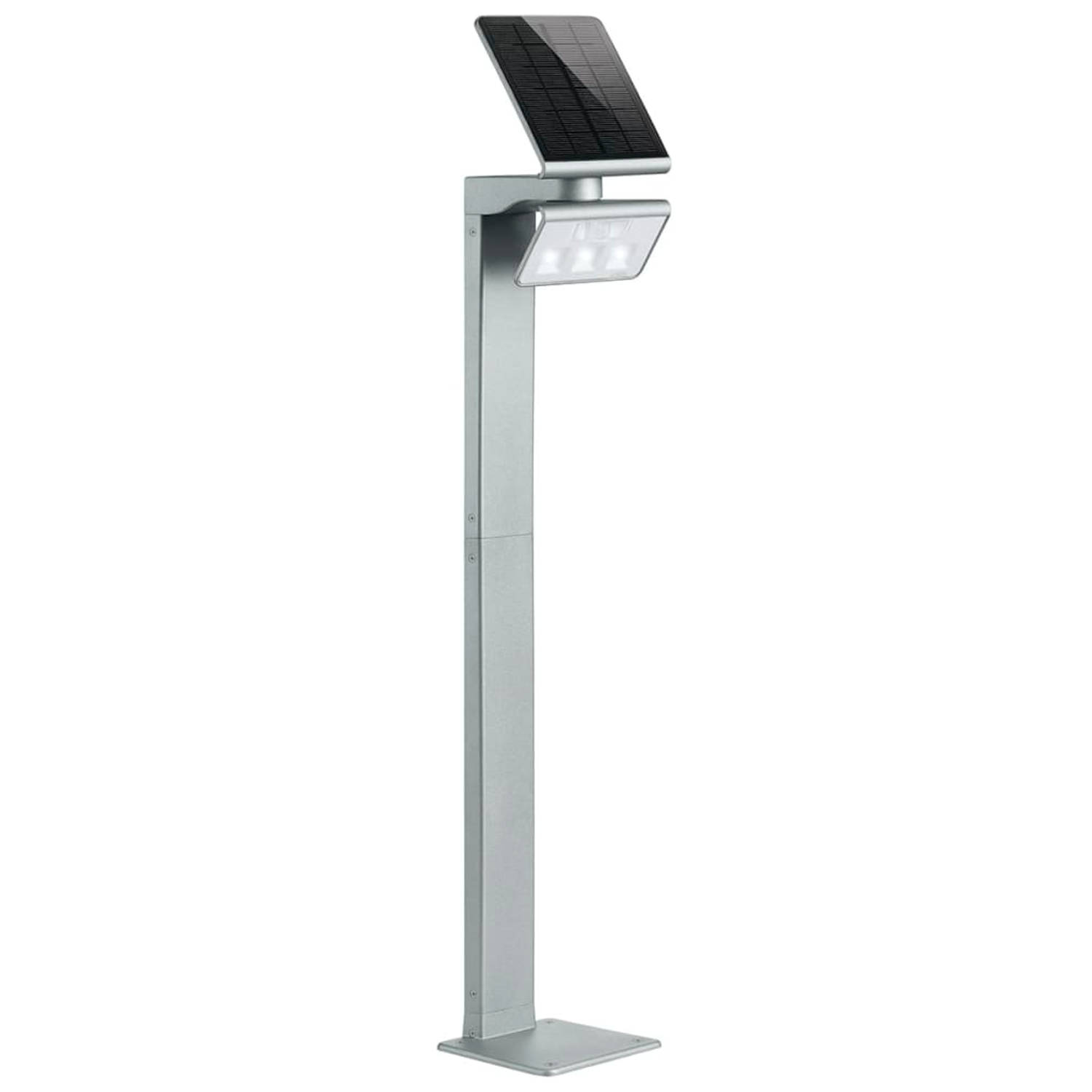 LED-solarlamp XSolar Stand, zilver