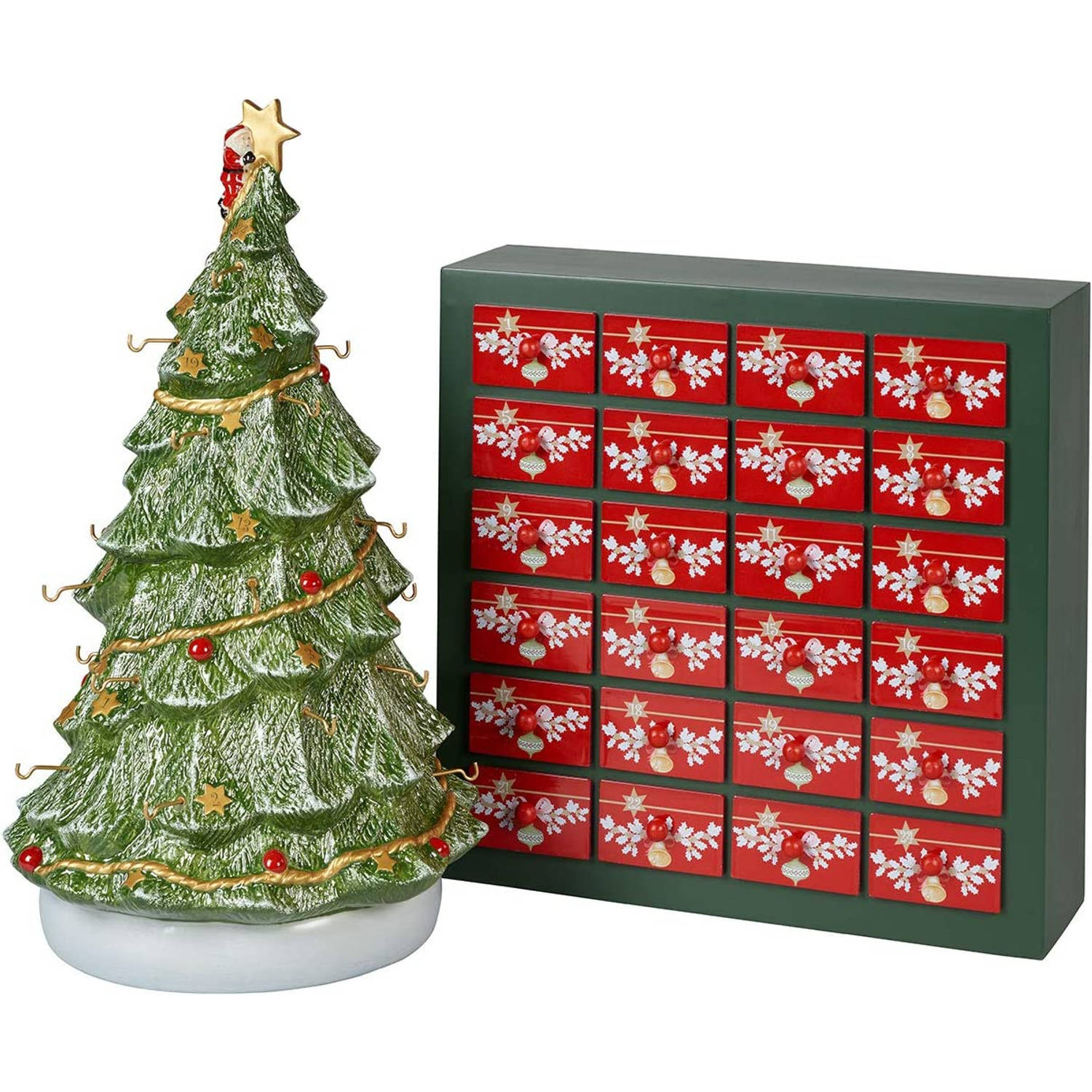 Villeroy & Boch Adventskalender - met 24 figuurtjes - Christmas Toys Memory - met 3D Kerstboom