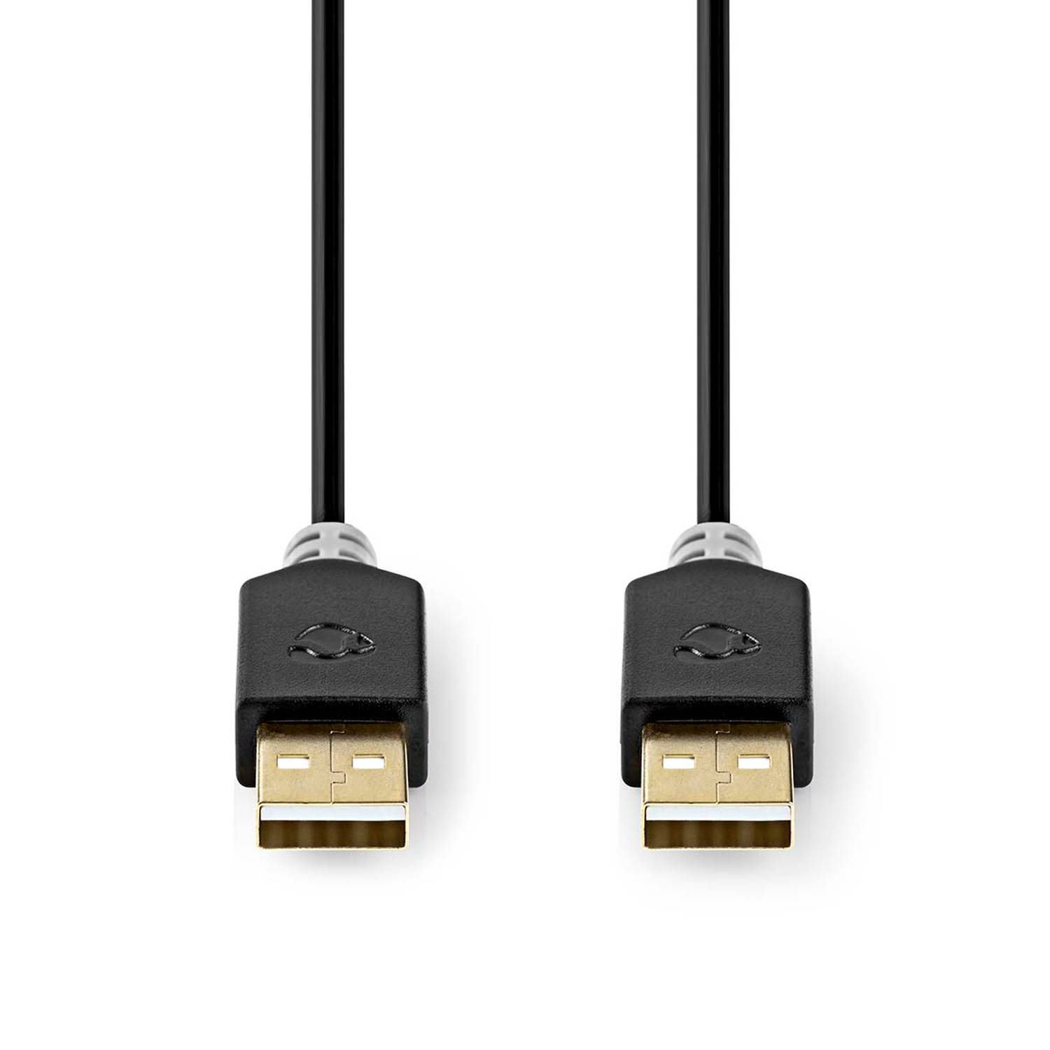 Kabel USB 2.0 | A male A male | 2,0 m | Antraciet