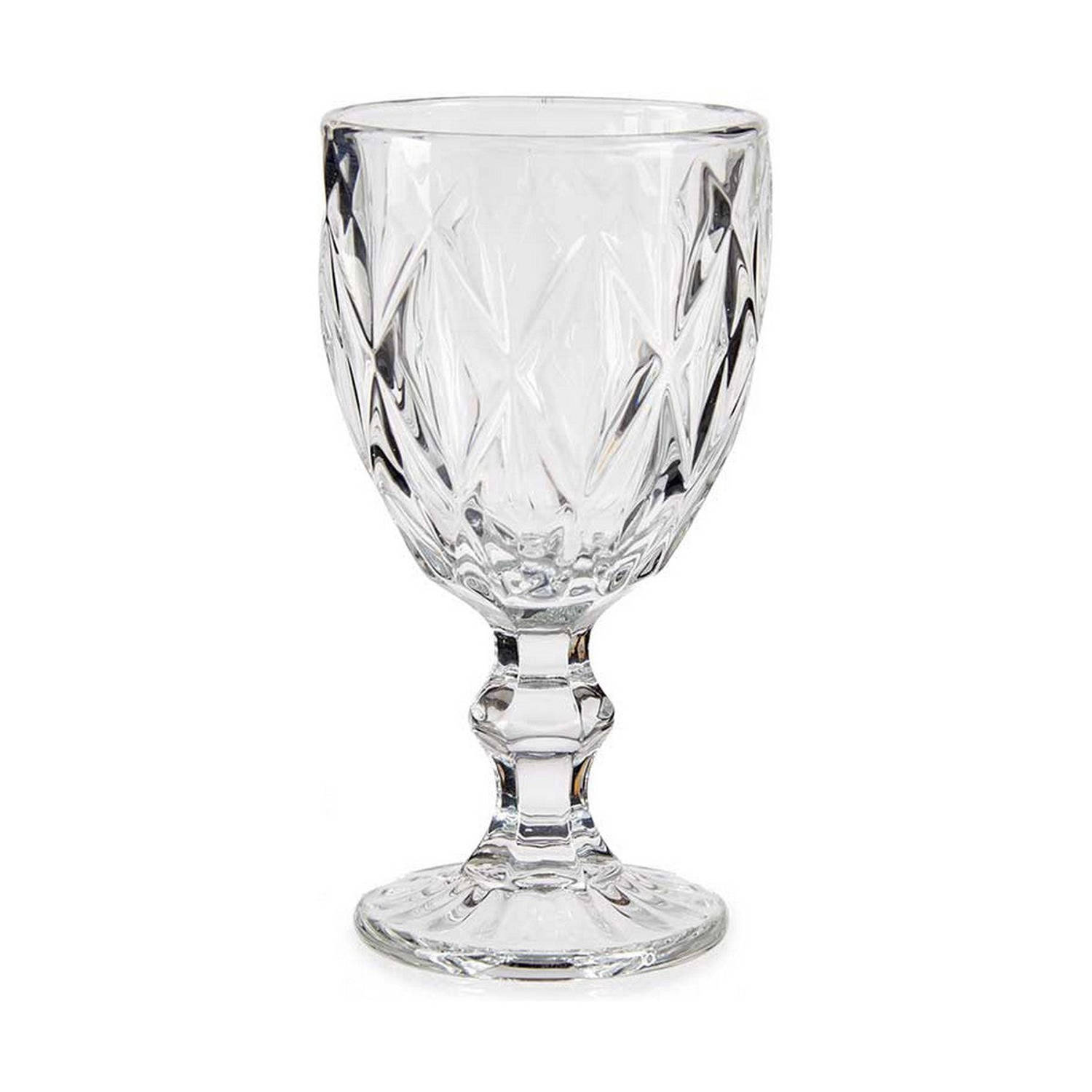 Fluitglas Diamant Transparant Glas (245 ml) (6 Stuks)