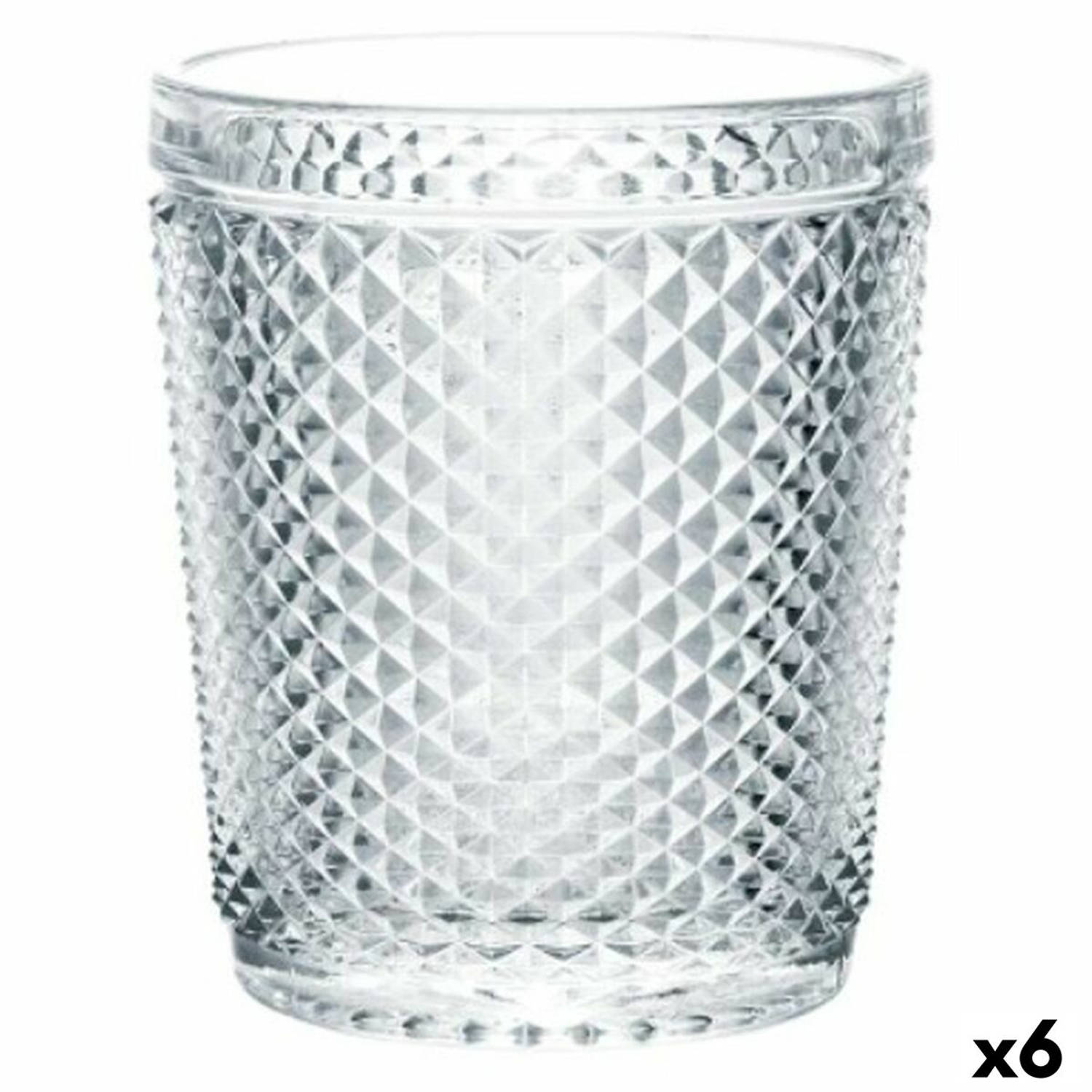 Glas Diamant Transparant Glas 300 ml (6 Stuks)