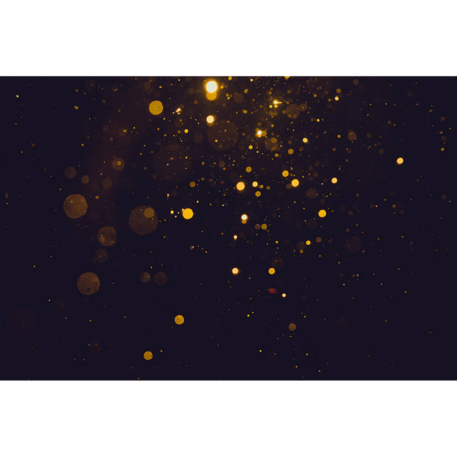 Inductiebeschermer - Golden Lights - 82x52 cm