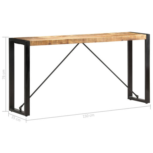 vidaXL Wandtafel 150x35x76 cm massief sheeshamhout