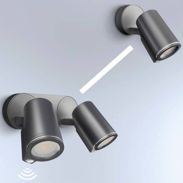 Steinel Tuinspotlight met sensor Spot Duo Sensor Connect zwart