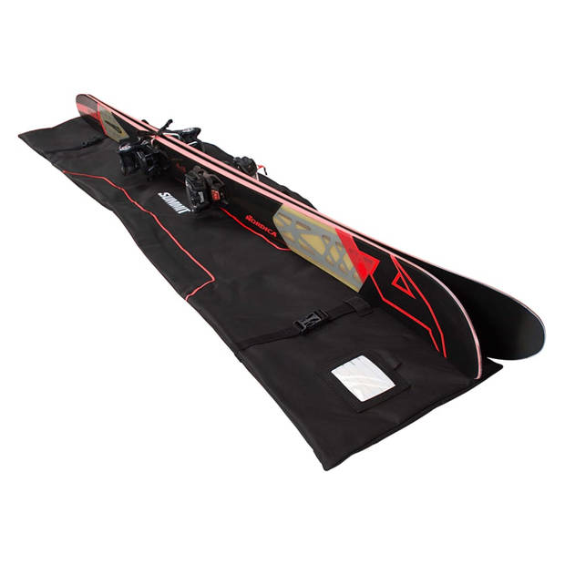Summit Skihoes L 190x40/31x2 cm zwart en rood