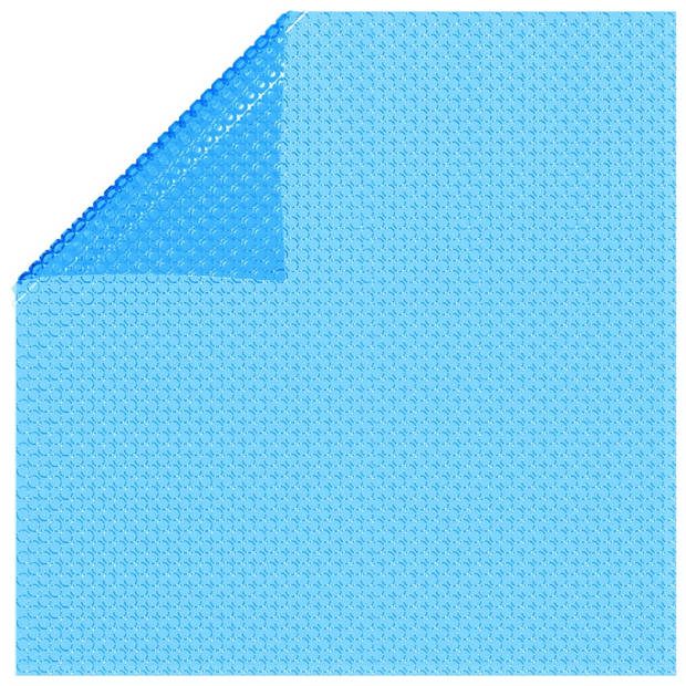 The Living Store Solarzwembadhoes - PE - 400 x 200 cm - Verhoogt zwembadtemperatuur - Blauw