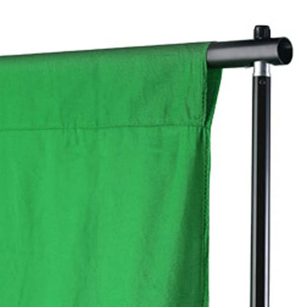 vidaXL Achtergrond chromakey 300x300 cm katoen groen