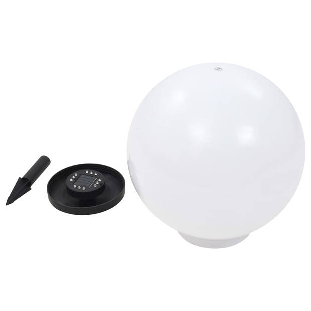 vidaXL Solarlampen 2 st LED rond 40 cm RGB