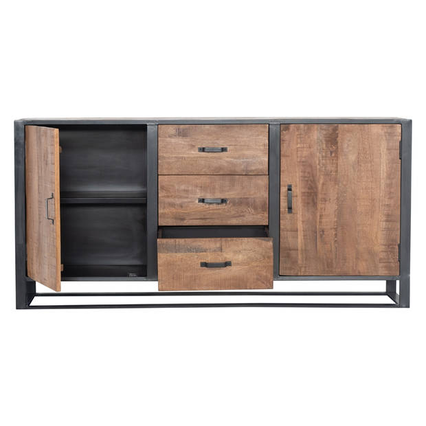 Giga Meubel - Dressoir Naturel - Hout / Metaal - 180cm - Dressoir Anne