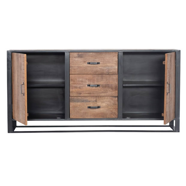 Giga Meubel - Dressoir Naturel - Hout / Metaal - 180cm - Dressoir Anne