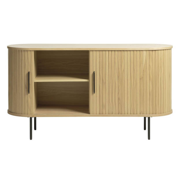 Giga Living - Dressoir Eikenhout Naturel - 45x140x76cm - Schuifdeuren - Nola