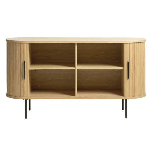 Giga Living - Dressoir Eikenhout Naturel - 45x140x76cm - Schuifdeuren - Nola