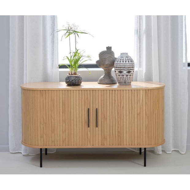 Giga Living - Dressoir Eikenhout Naturel - 45x140x76cm - Schuifdeuren - Nola