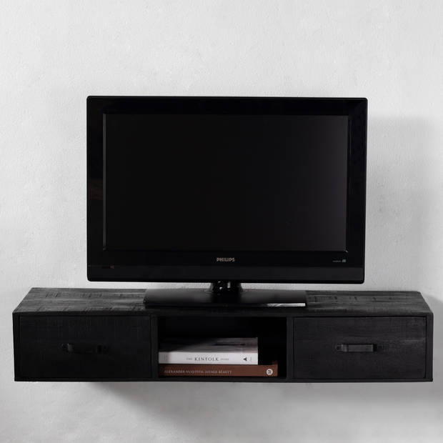 Giga Meubel - Tv-meubel Zwevend - Zwart - 120cm - Tv-meubel Dylan