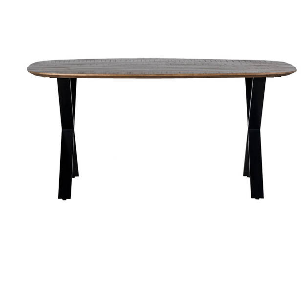 Giga Meubel - Eettafel Deens Ovaal - Bruin - 160cm - Eettafel Gordon