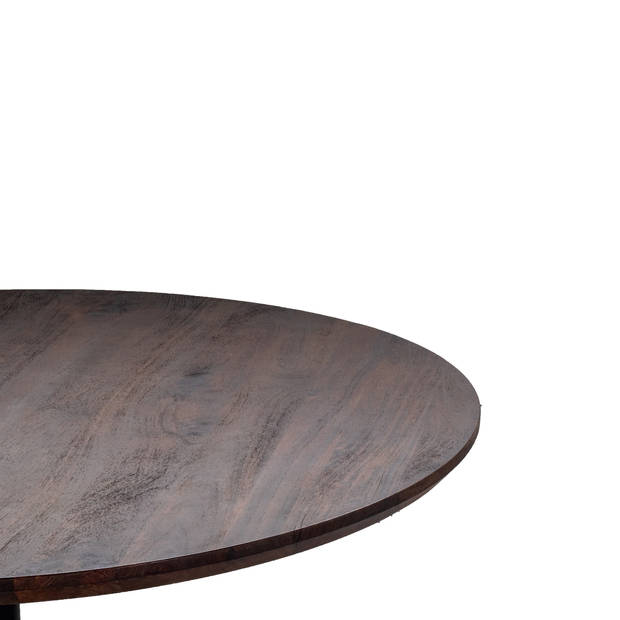 Giga Meubel - Eettafel Rond - Bruin - Ø130cm - Eettafel Parijs