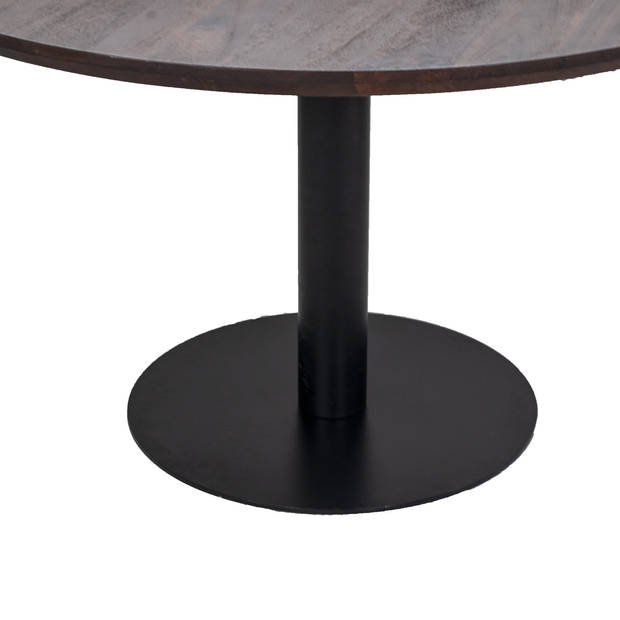 Giga Meubel - Eettafel Rond - Bruin - Ø130cm - Eettafel Parijs