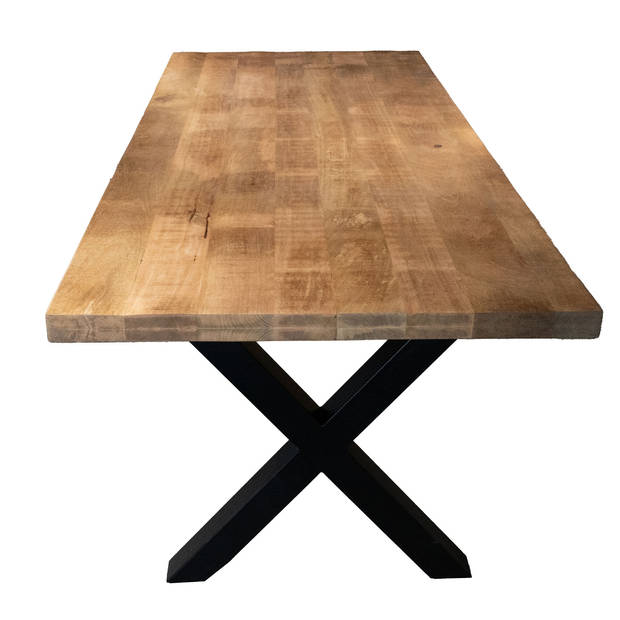 Giga Meubel - Eettafel Naturel - 160cm - Mangohout - Eettafel Duncan