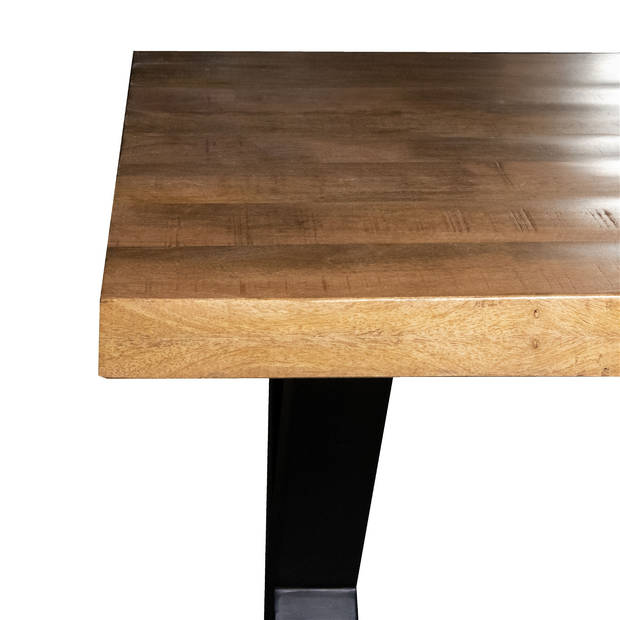 Giga Meubel - Eettafel Mangohout - 300x100x76cm - Metaal - Duncan