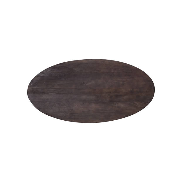 Giga Meubel - Eettafel Ovaal - Bruin - 160cm - X-poot