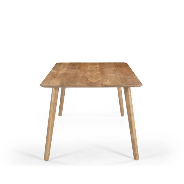 Giga Meubel - Eettafel Rechthoek - 200cm - Mangohout - Naturel - Tafel Denmark