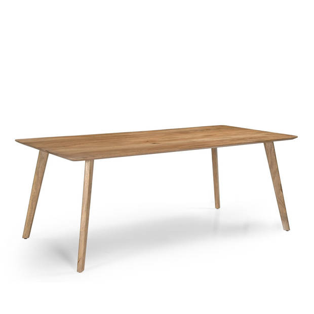 Giga Meubel - Eettafel Rechthoek - 200cm - Mangohout - Naturel - Tafel Denmark