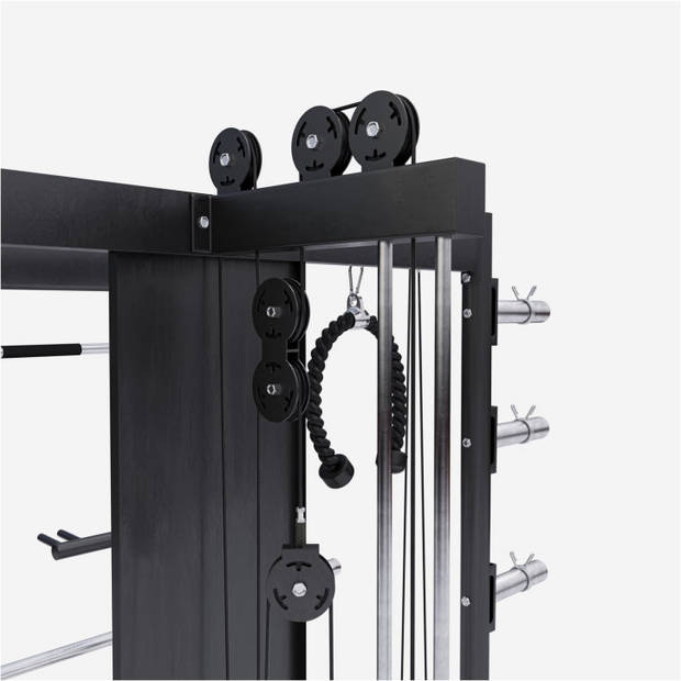 Gorilla Sports Smith Machine - Krachtstation - Multi Press - Homegym - Full body training - Incl. accessoires