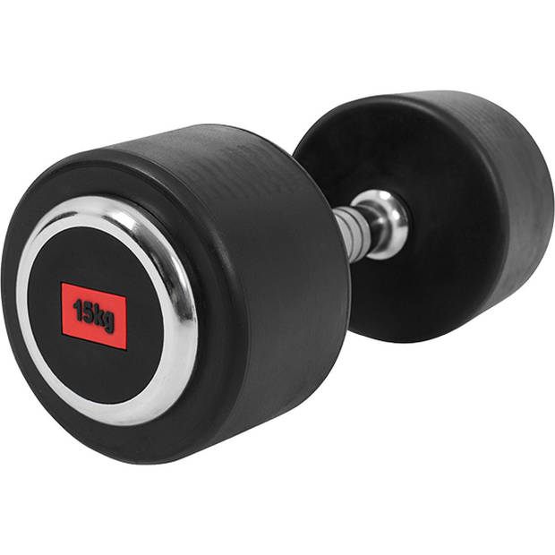 Gorilla Sports Dumbell - Vaste Halter - Gietijzer met Rubber coating - 15 kg