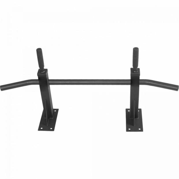 Gorilla Sports Optrekstang met resistance band - Pull up bar met weerstandsband - Zwart - Rood