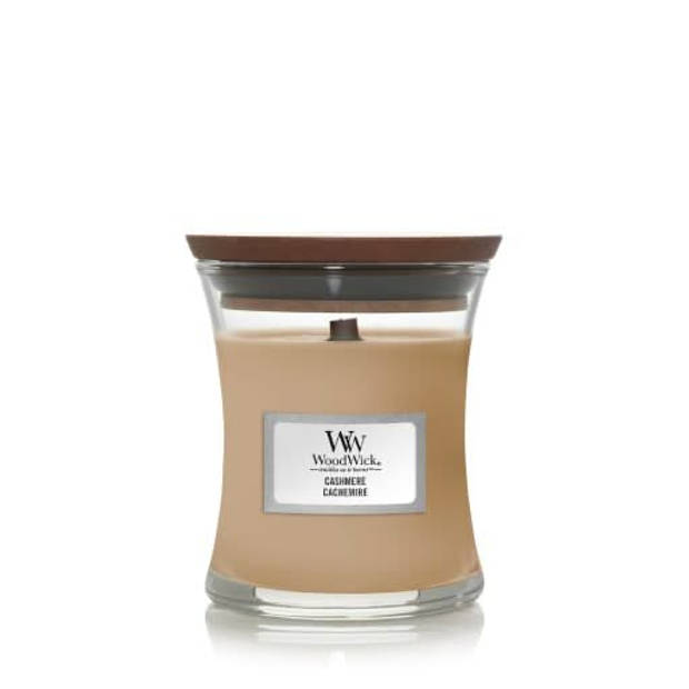 WoodWick Geurkaars Mini Cashmere - 8 cm / ø 7 cm