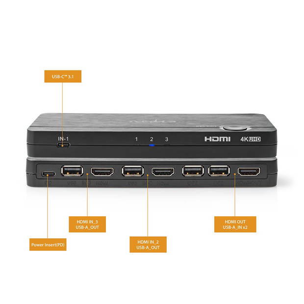 Nedis HDMI-Converter - VCON6430AT - Antraciet