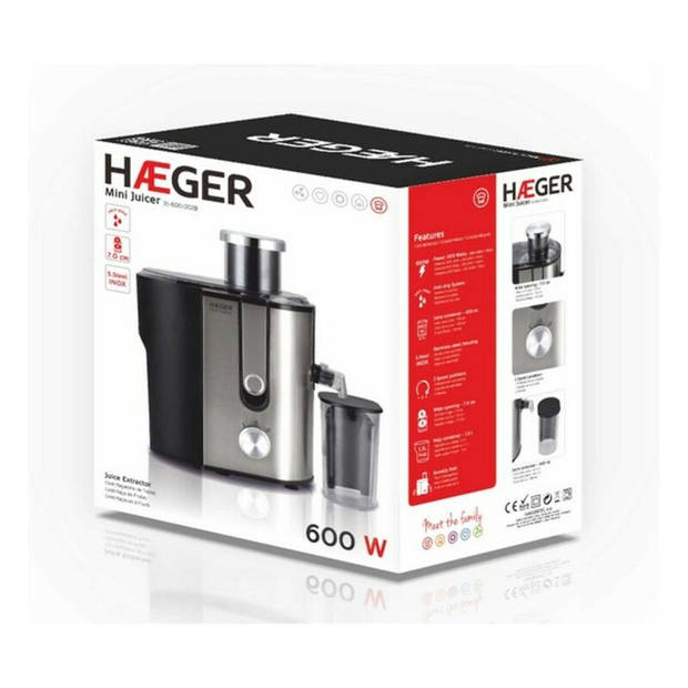 Juicer Haeger JE-600.002B 600 W Multicolour 600 W 1,3 L