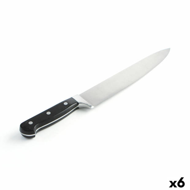 Koksmes Quid Professional Inox Chef Black Zwart Metaal 25 cm (Pack 6x)