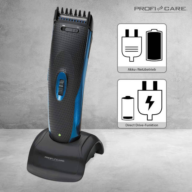 ProfiCare PC-HSM/R 3052 NE -Tondeuse/Baardtrimmer - Oor- en neushaartrimmer - Zwart, Blauw