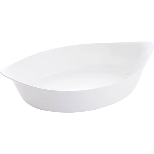 Serveerschaal Luminarc Smart Cuisine Ovalen Wit Glas 6 Stuks 38 x 22 cm