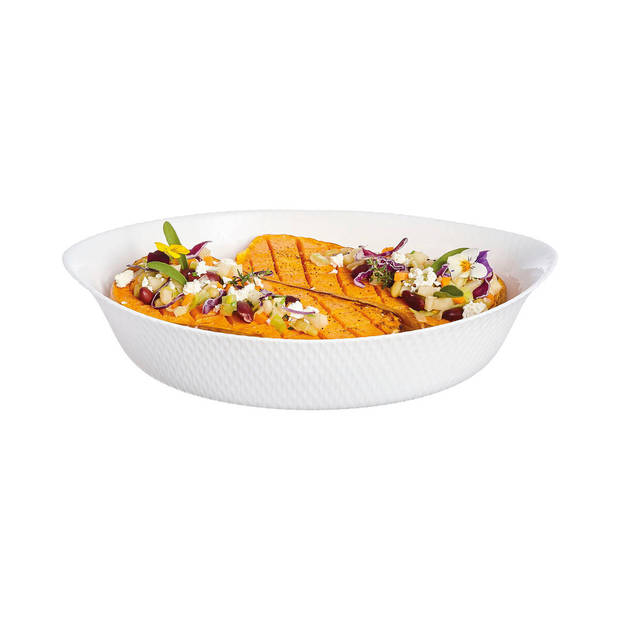 Serveerschaal Luminarc Smart Cuisine 32 x 20 cm Wit Glas (6 Stuks)