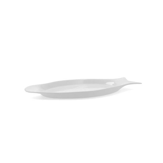 Serveerschaal Quid Gastro Keramisch Wit (32.5 x 15,5 x 2,5 cm) (Pack 6x)