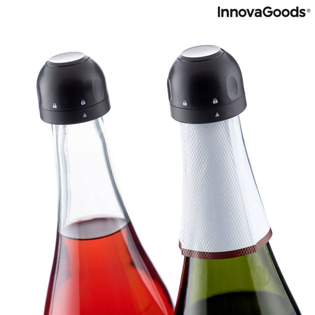 Set champagnestoppers Fizzave InnovaGoods Pakket van 2 stuks